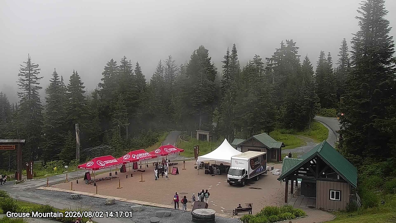 Webcam frame from Grouse Mountain on 2026/08/02