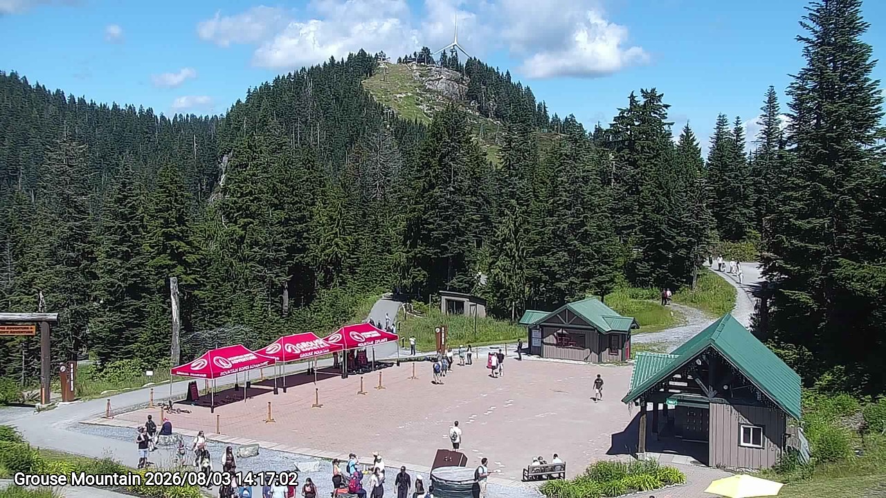 Webcam frame from Grouse Mountain on 2026/08/03