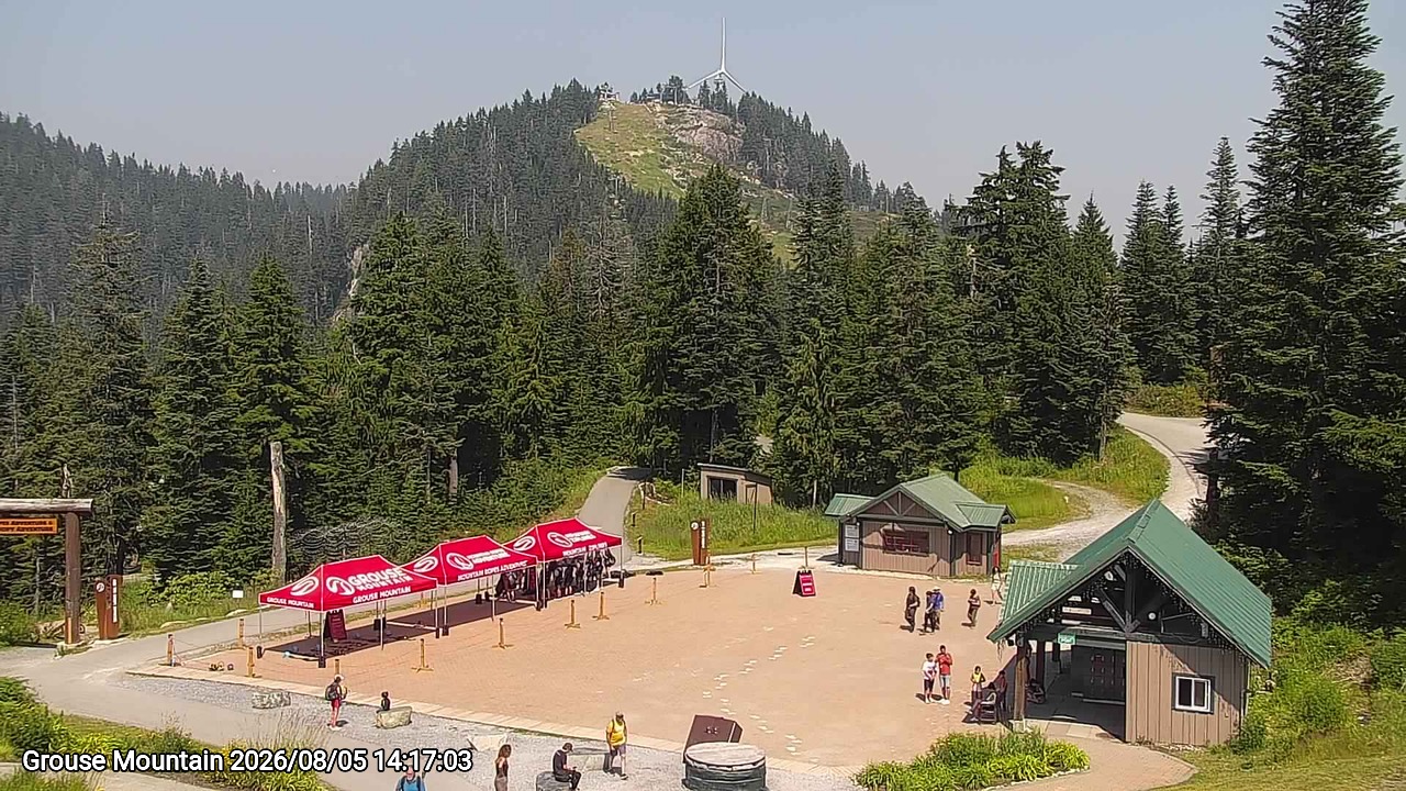 Webcam frame from Grouse Mountain on 2026/08/05