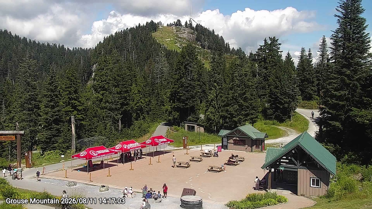 Webcam frame from Grouse Mountain on 2026/08/11