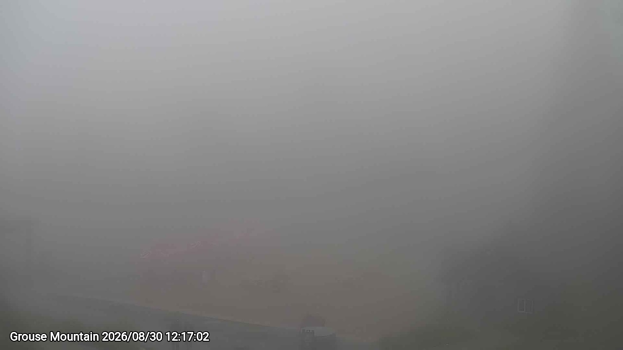 Webcam frame from Grouse Mountain at 2026/08/30 12:00