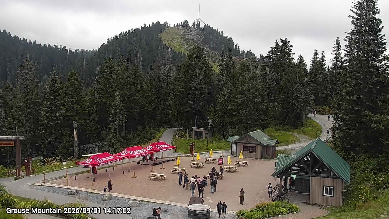Webcam frame from Grouse Mountain on 2026/09/01