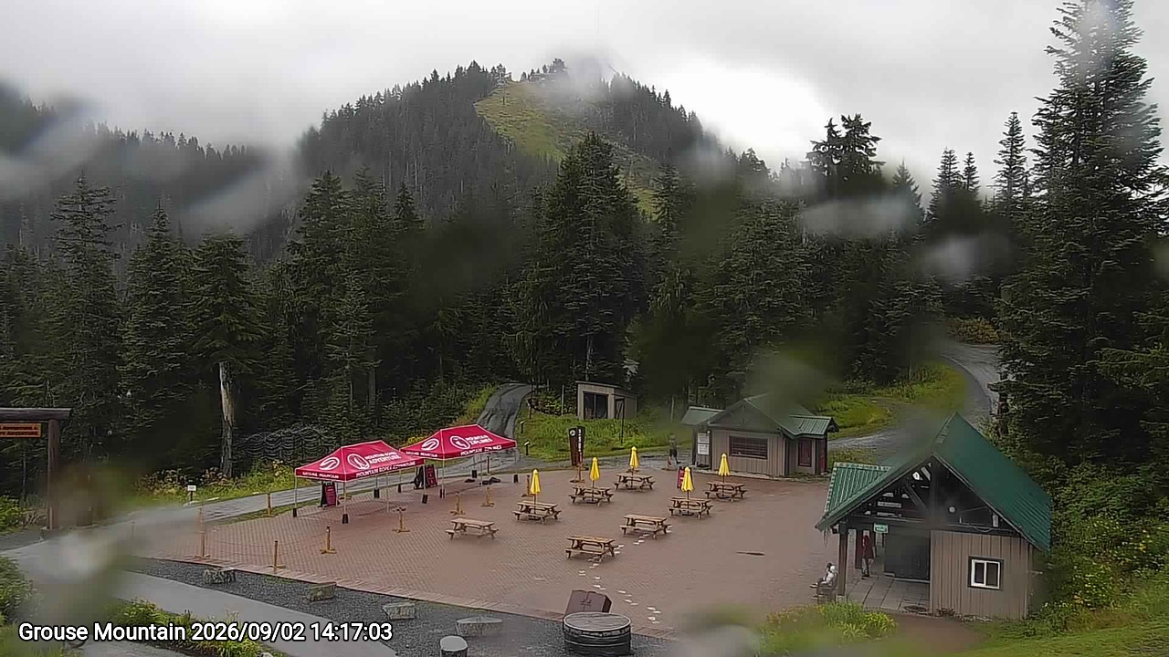 Webcam frame from Grouse Mountain on 2026/09/02