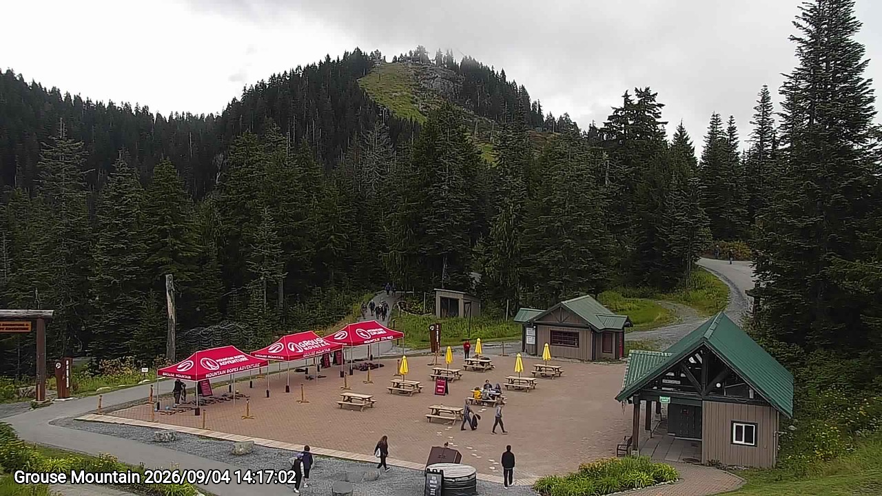 Webcam frame from Grouse Mountain on 2026/09/04