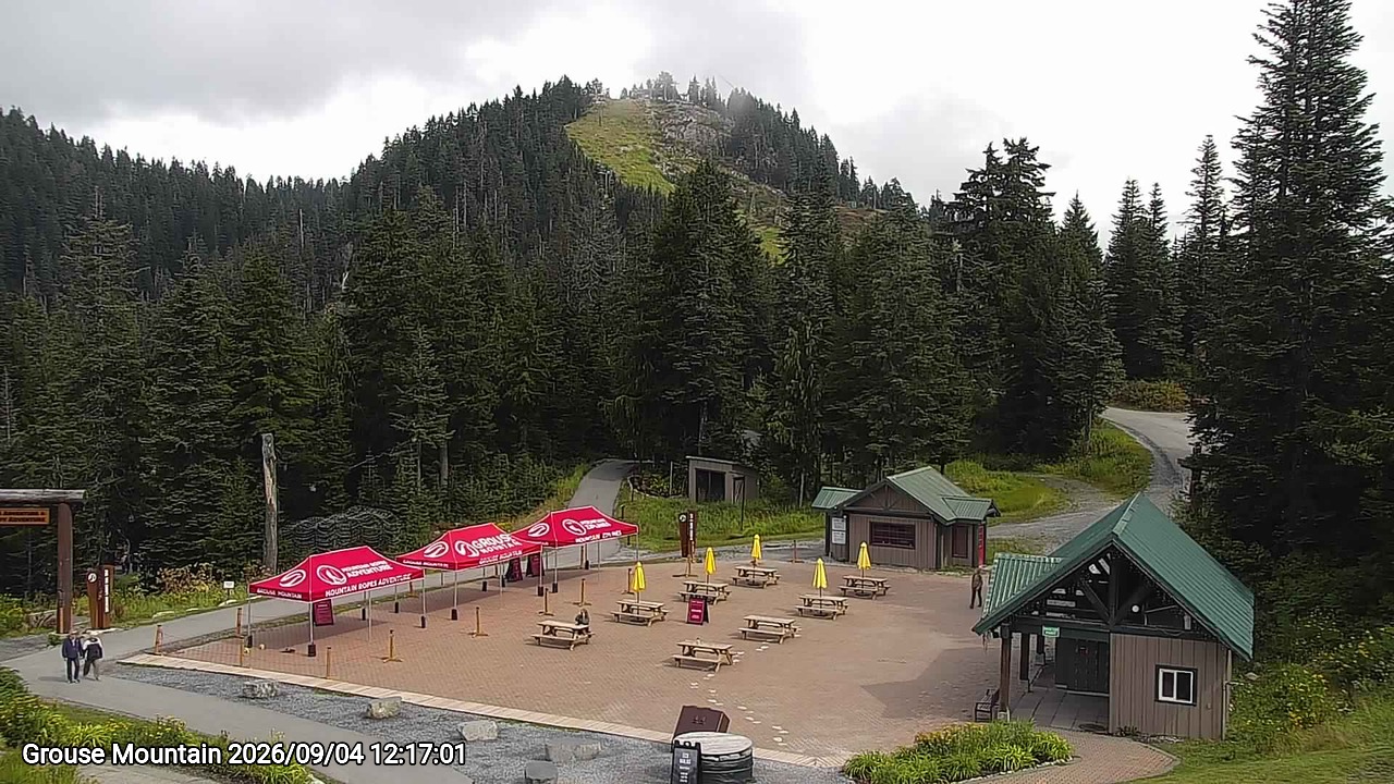Webcam frame from Grouse Mountain at 2026/09/04 12:00