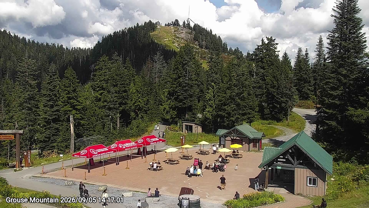 Webcam frame from Grouse Mountain on 2026/09/05