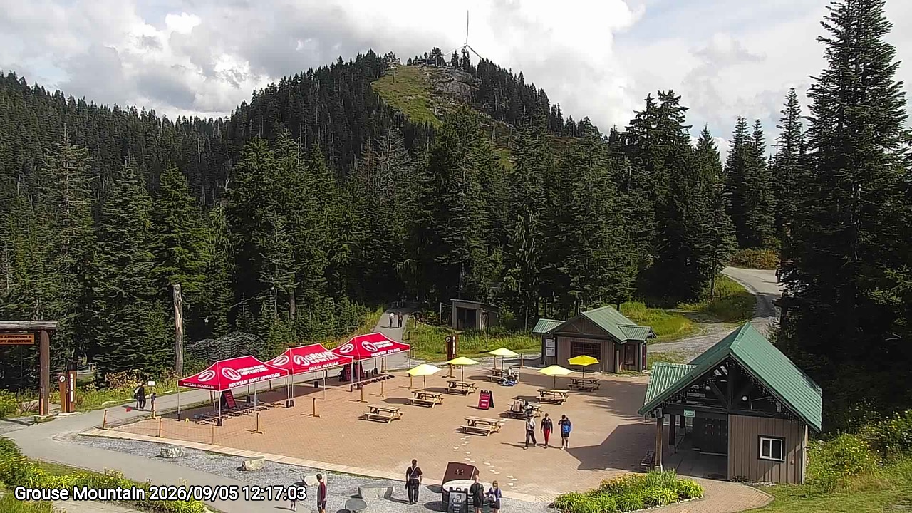 Webcam frame from Grouse Mountain at 2026/09/05 12:00