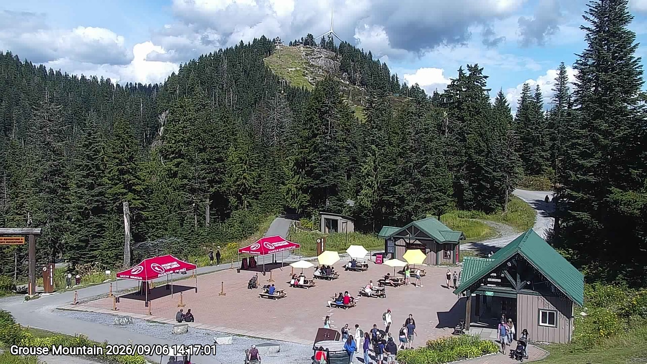 Webcam frame from Grouse Mountain on 2026/09/06