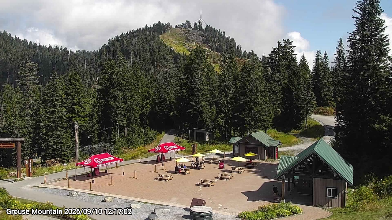 Webcam frame from Grouse Mountain at 2026/09/10 12:00