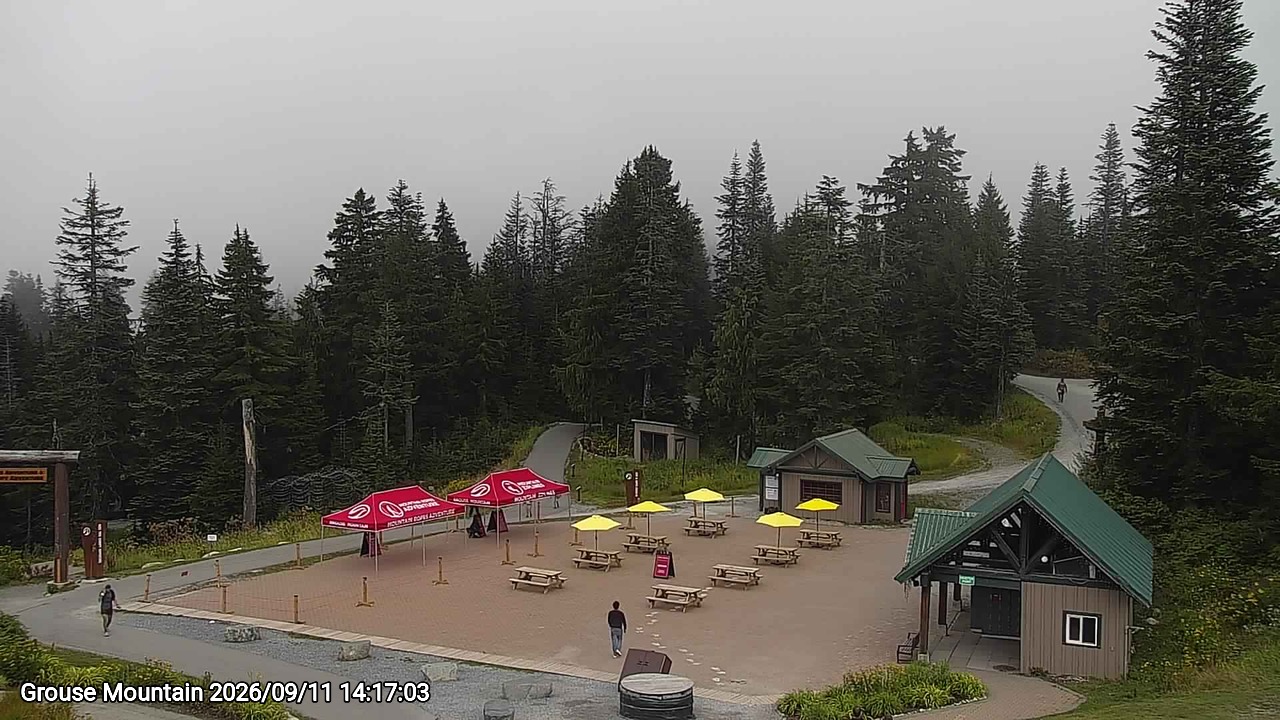 Webcam frame from Grouse Mountain on 2026/09/11