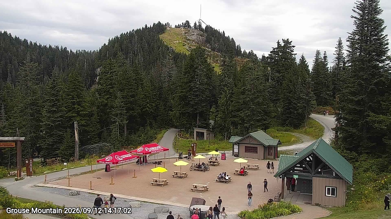 Webcam frame from Grouse Mountain on 2026/09/12