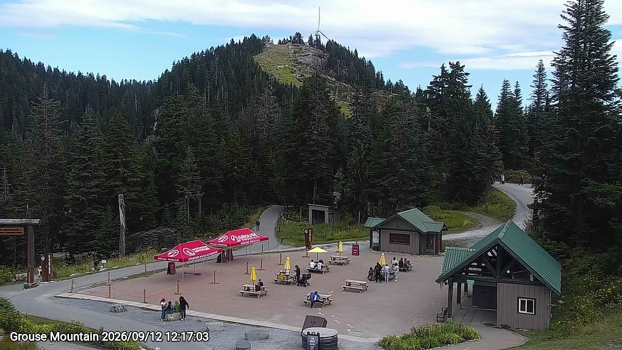 Webcam frame from Grouse Mountain at 2026/09/12 12:00