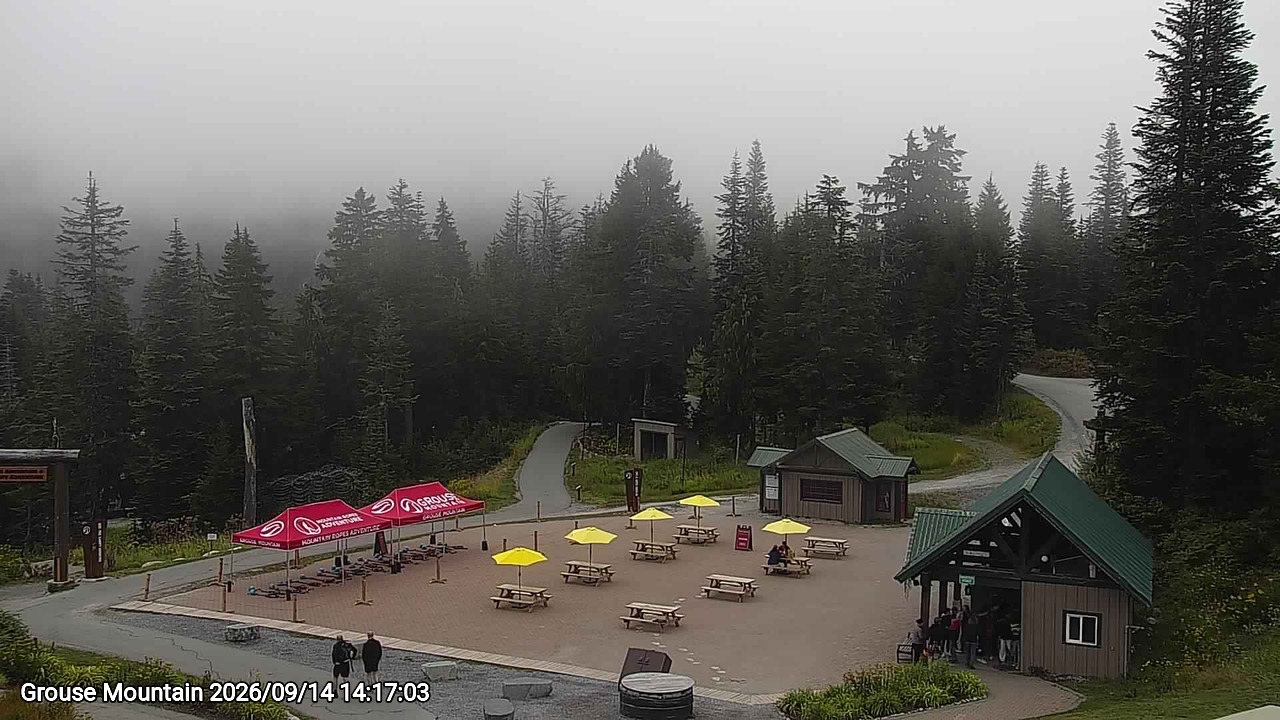 Webcam frame from Grouse Mountain on 2026/09/14