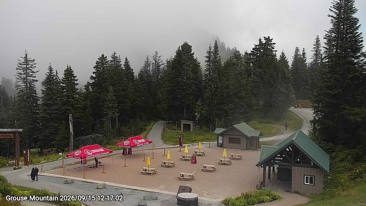 Webcam frame from Grouse Mountain at 2026/09/15 12:00