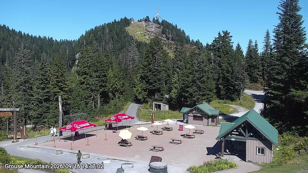 Webcam frame from Grouse Mountain on 2026/09/16