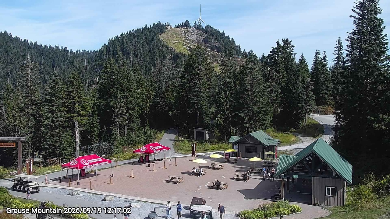Webcam frame from Grouse Mountain at 2026/09/19 12:00