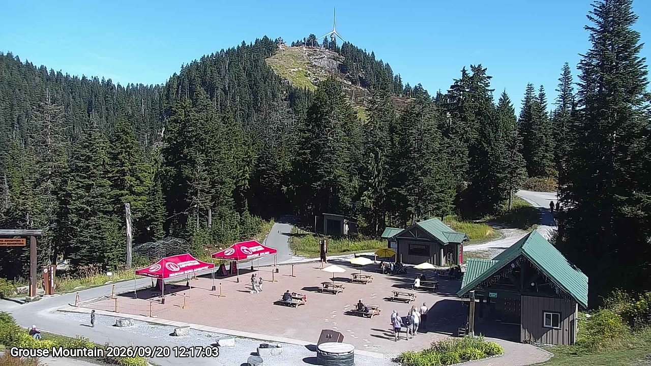 Webcam frame from Grouse Mountain at 2026/09/20 12:00