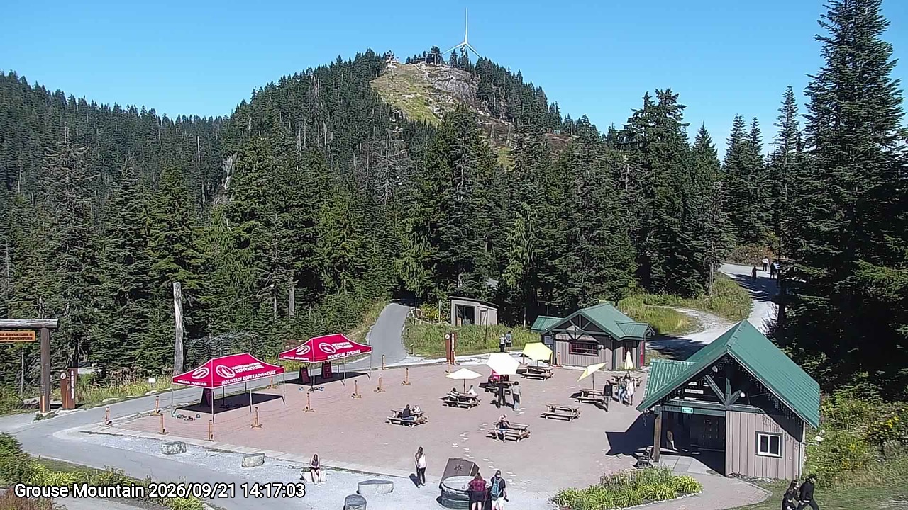 Webcam frame from Grouse Mountain on 2026/09/21