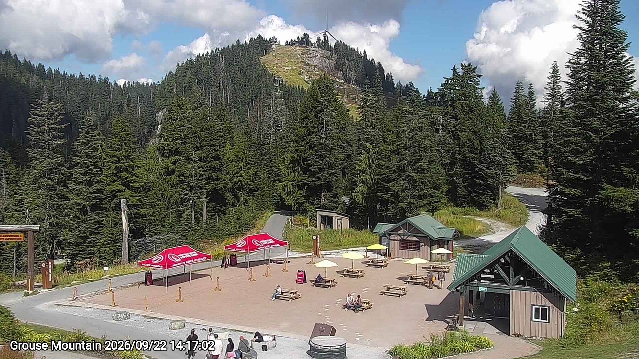 Webcam frame from Grouse Mountain on 2026/09/22