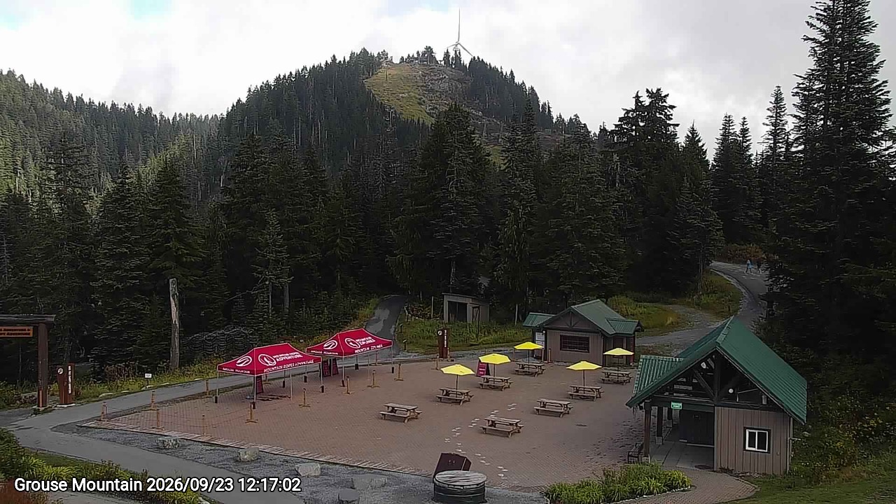 Webcam frame from Grouse Mountain at 2026/09/23 12:00