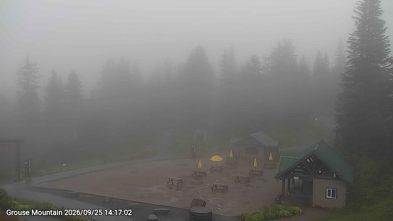 Webcam frame from Grouse Mountain on 2026/09/25