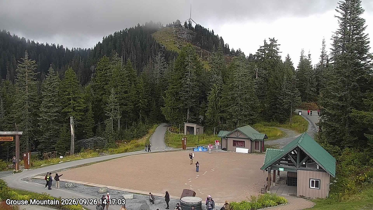 Webcam frame from Grouse Mountain on 2026/09/26