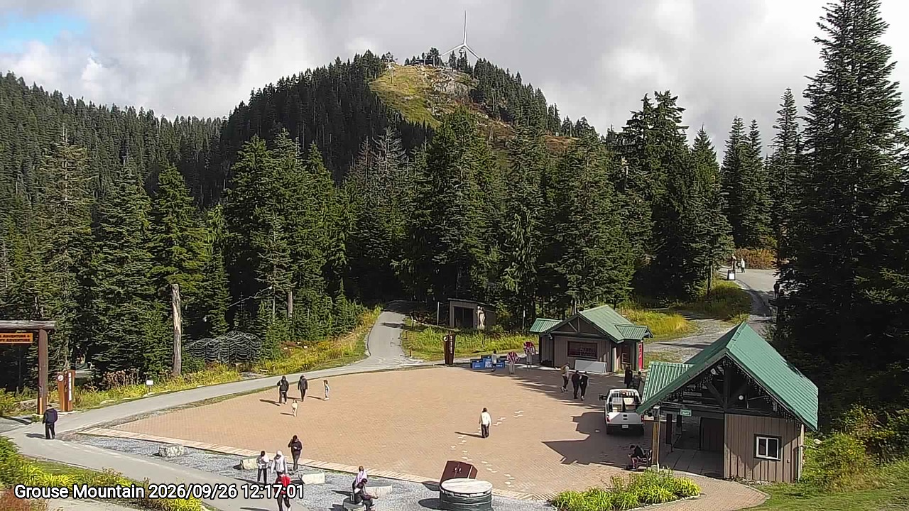 Webcam frame from Grouse Mountain at 2026/09/26 12:00