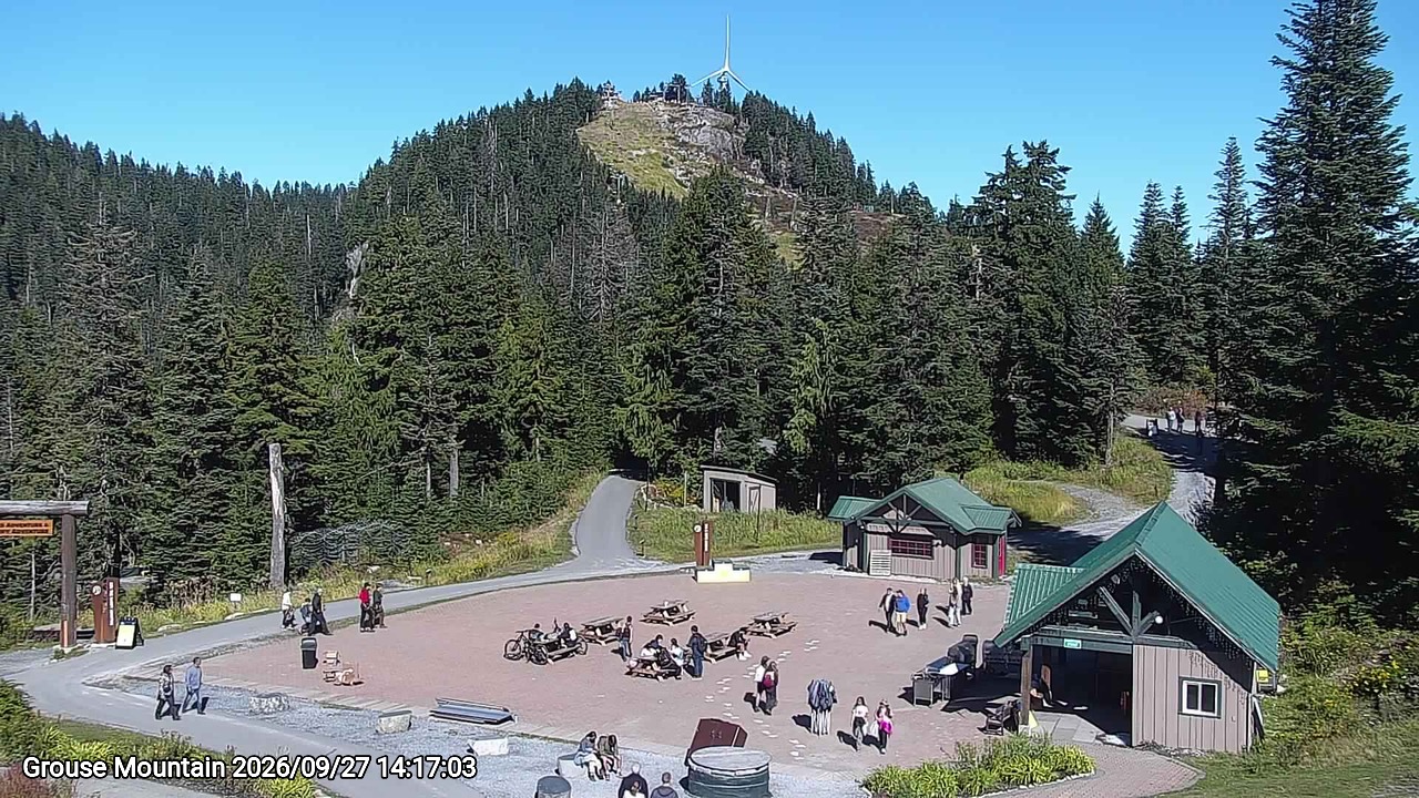 Webcam frame from Grouse Mountain on 2026/09/27