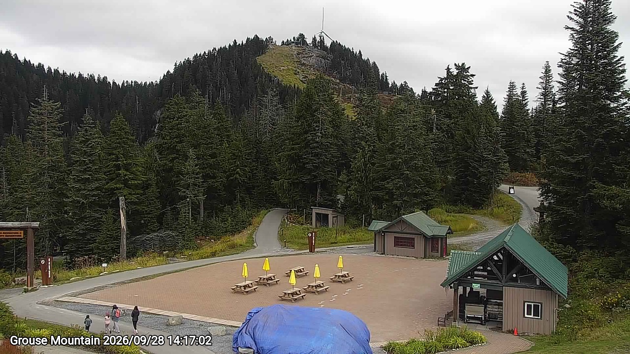 Webcam frame from Grouse Mountain on 2026/09/28