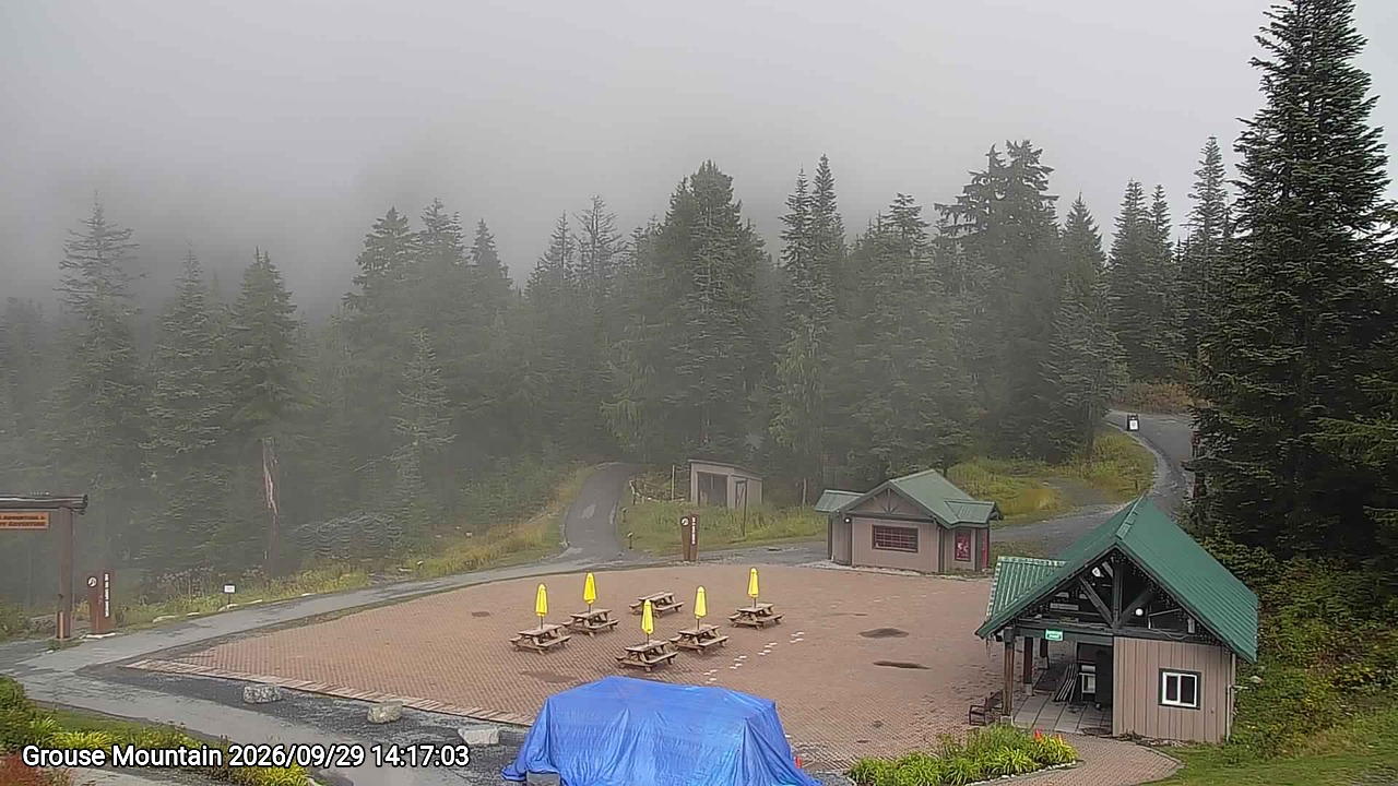 Webcam frame from Grouse Mountain on 2026/09/29