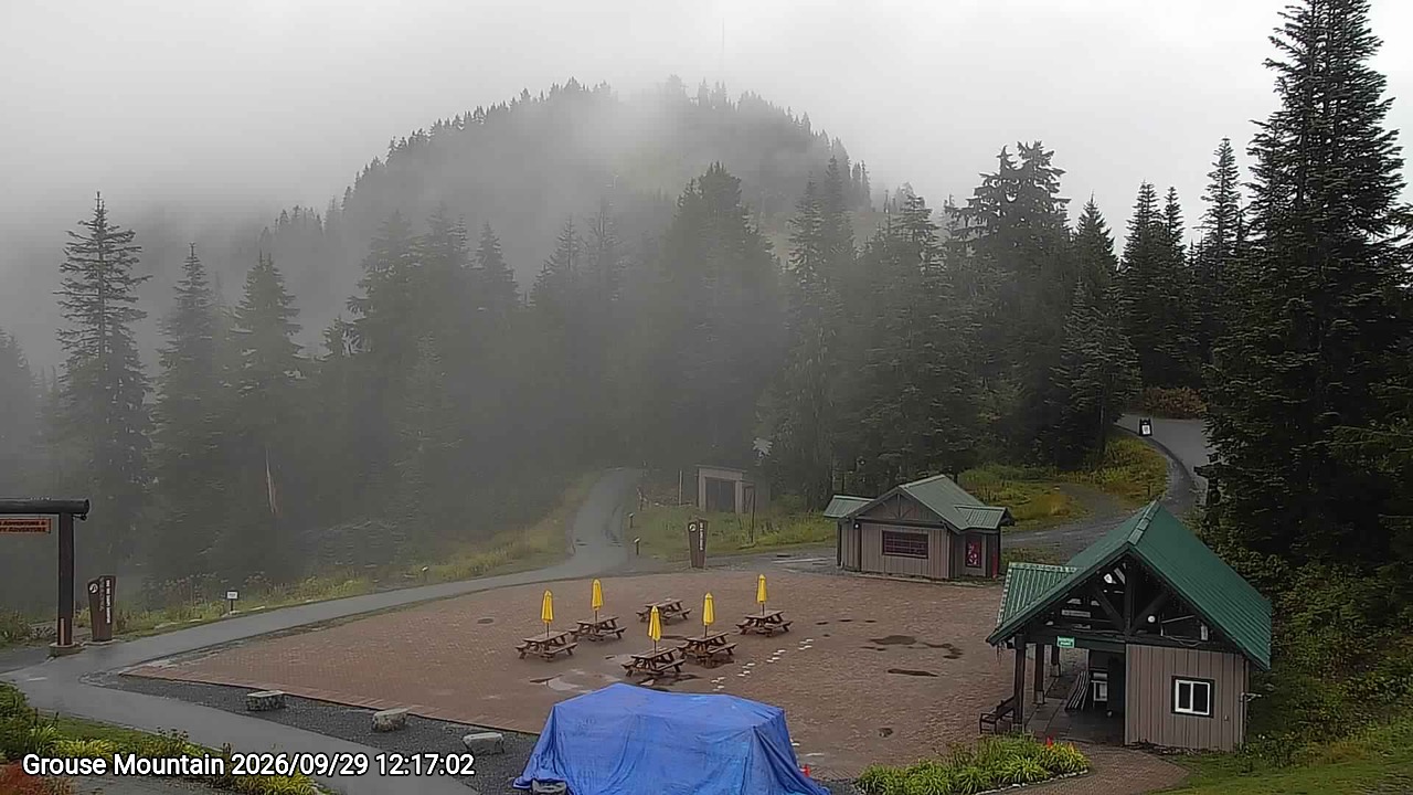 Webcam frame from Grouse Mountain at 2026/09/29 12:00