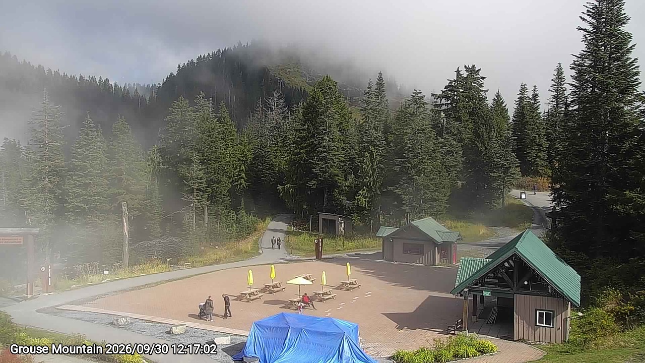 Webcam frame from Grouse Mountain at 2026/09/30 12:00