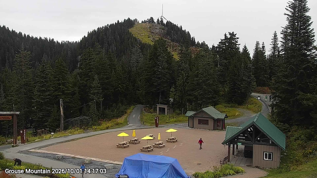 Webcam frame from Grouse Mountain on 2026/10/01