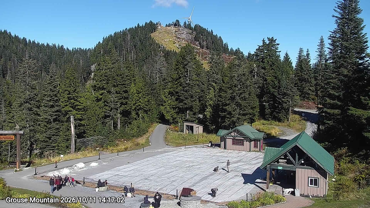 Webcam frame from Grouse Mountain on 2026/10/11