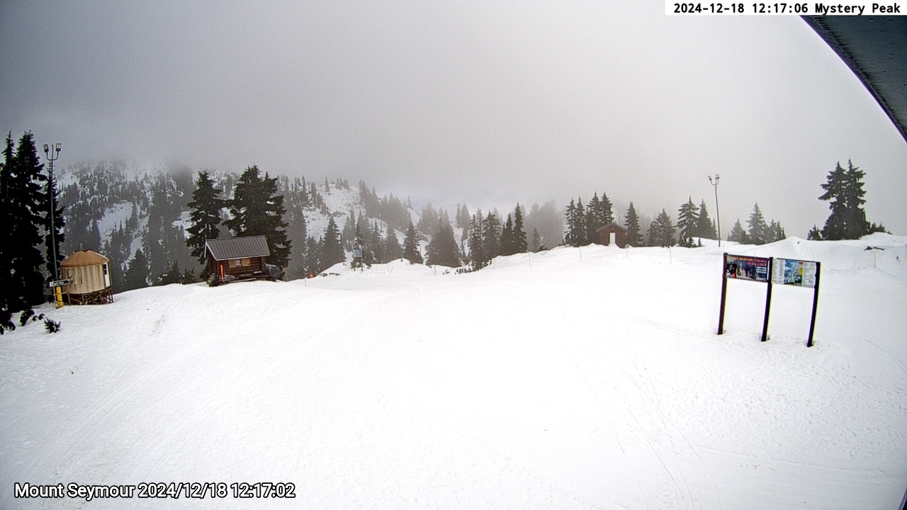 Webcam frame from Mount Seymour at 2024/12/18 12:00