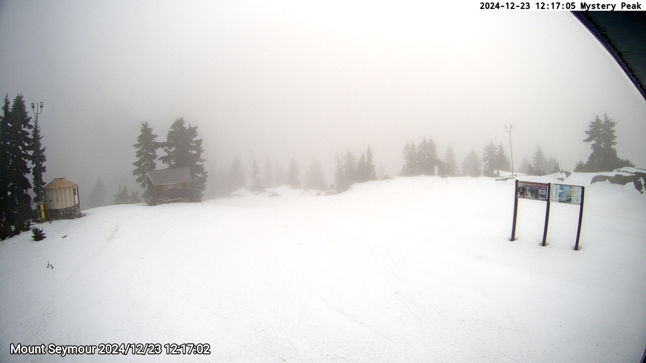 Webcam frame from Mount Seymour at 2024/12/23 12:00