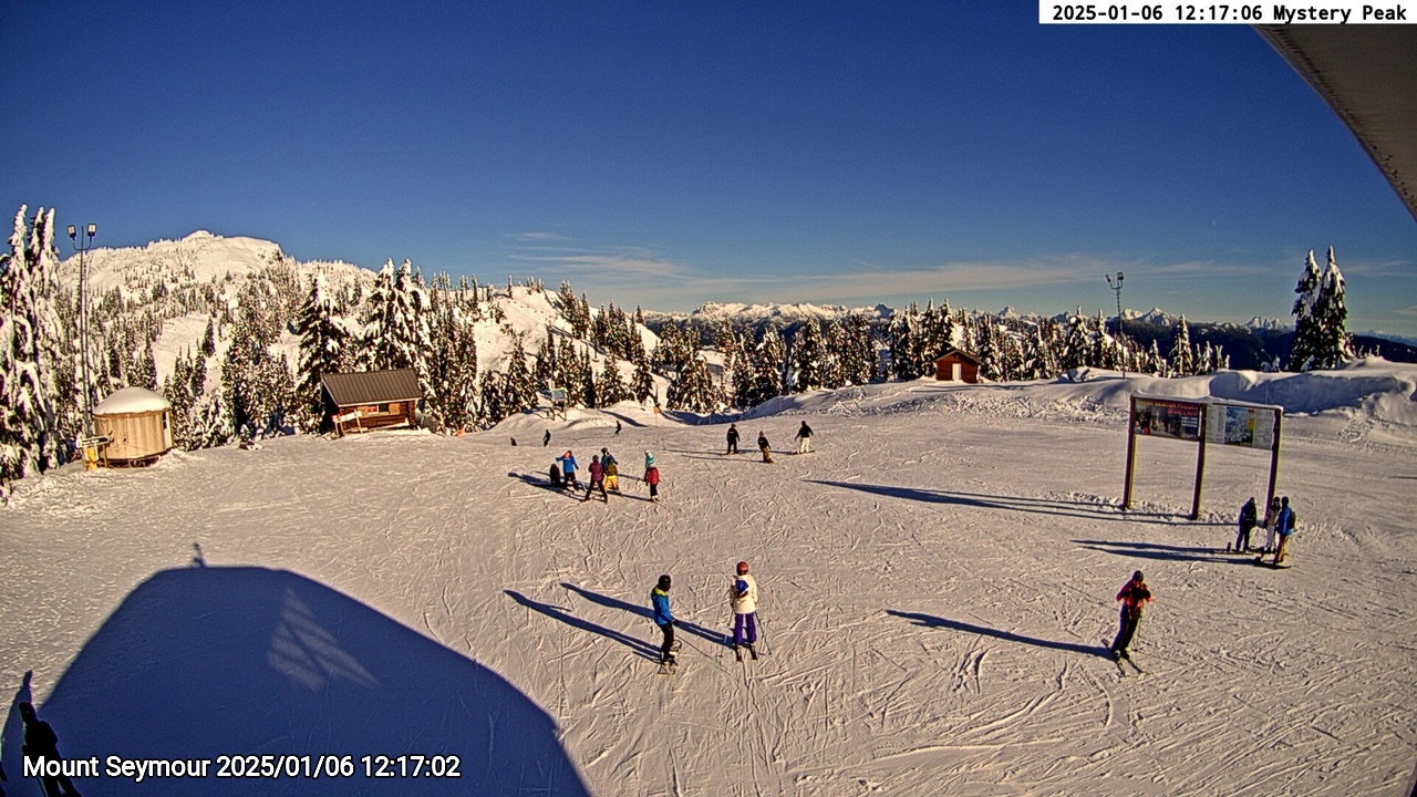 Webcam frame from Mount Seymour at 2025/01/06 12:00