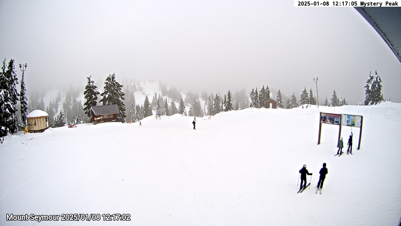 Webcam frame from Mount Seymour at 2025/01/08 12:00