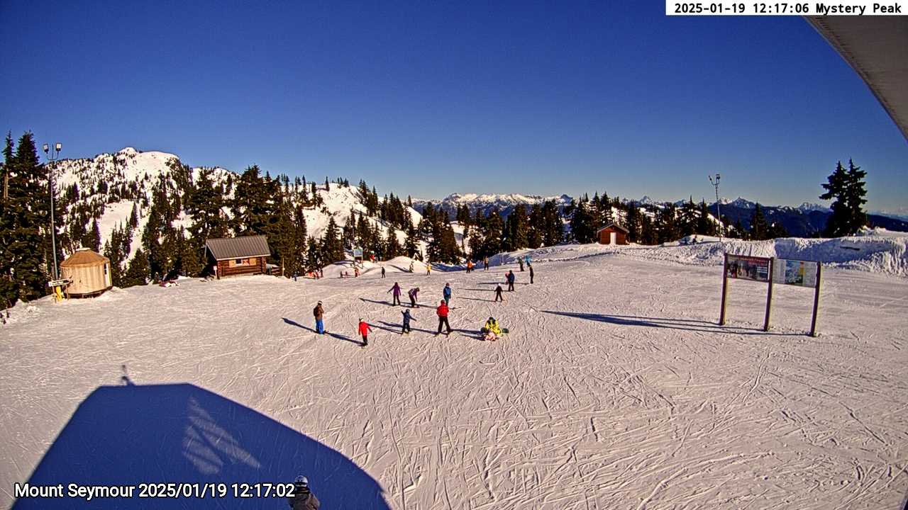 Webcam frame from Mount Seymour at 2025/01/19 12:00