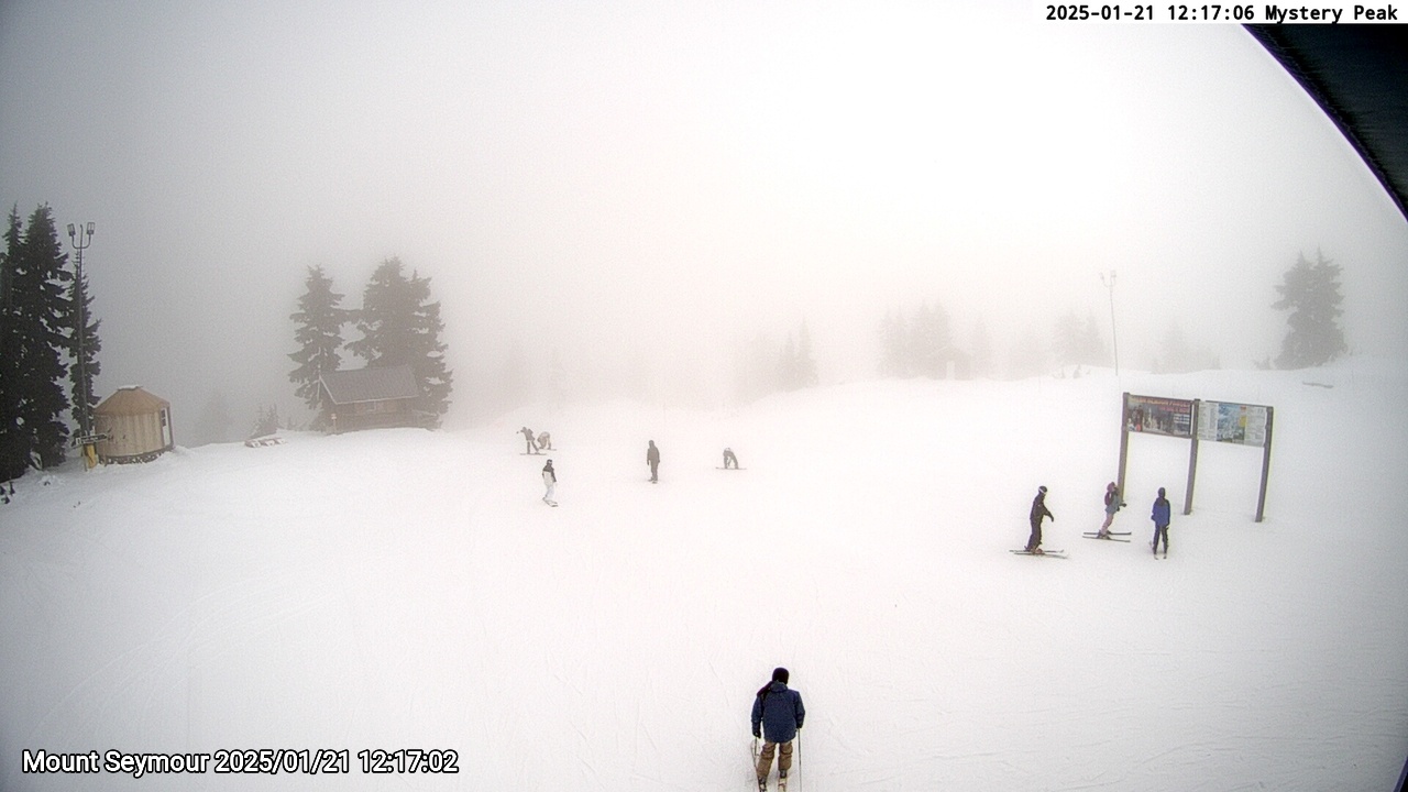 Webcam frame from Mount Seymour at 2025/01/21 12:00