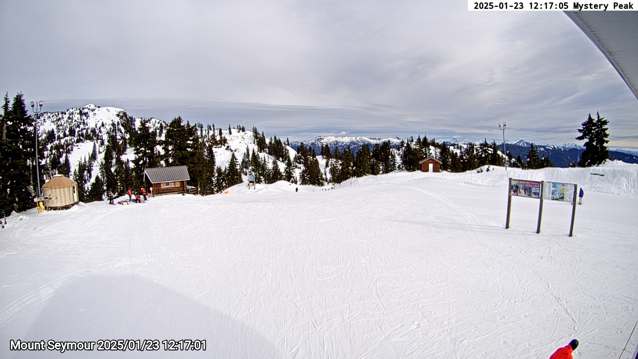 Webcam frame from Mount Seymour at 2025/01/23 12:00