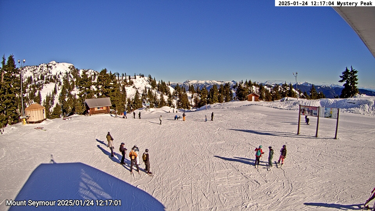 Webcam frame from Mount Seymour at 2025/01/24 12:00