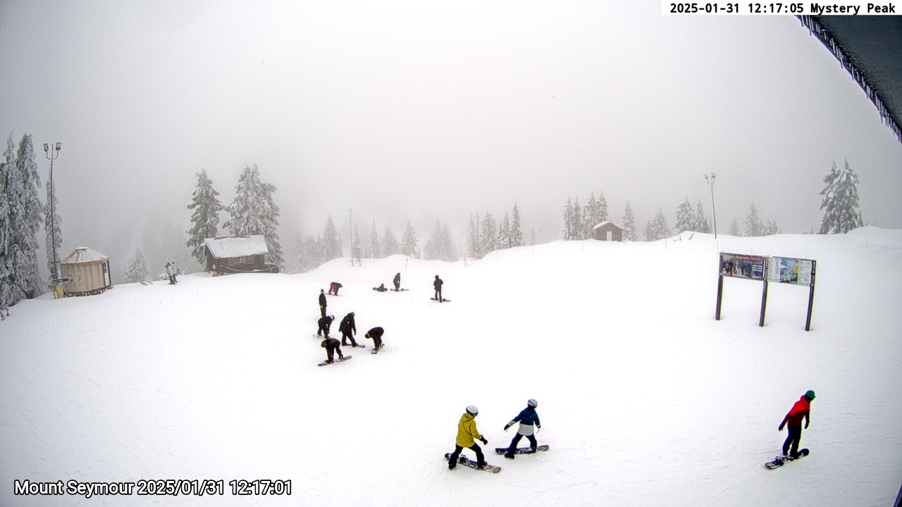 Webcam frame from Mount Seymour at 2025/01/31 12:00