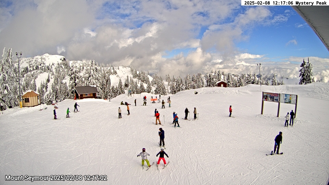 Webcam frame from Mount Seymour at 2025/02/08 12:00