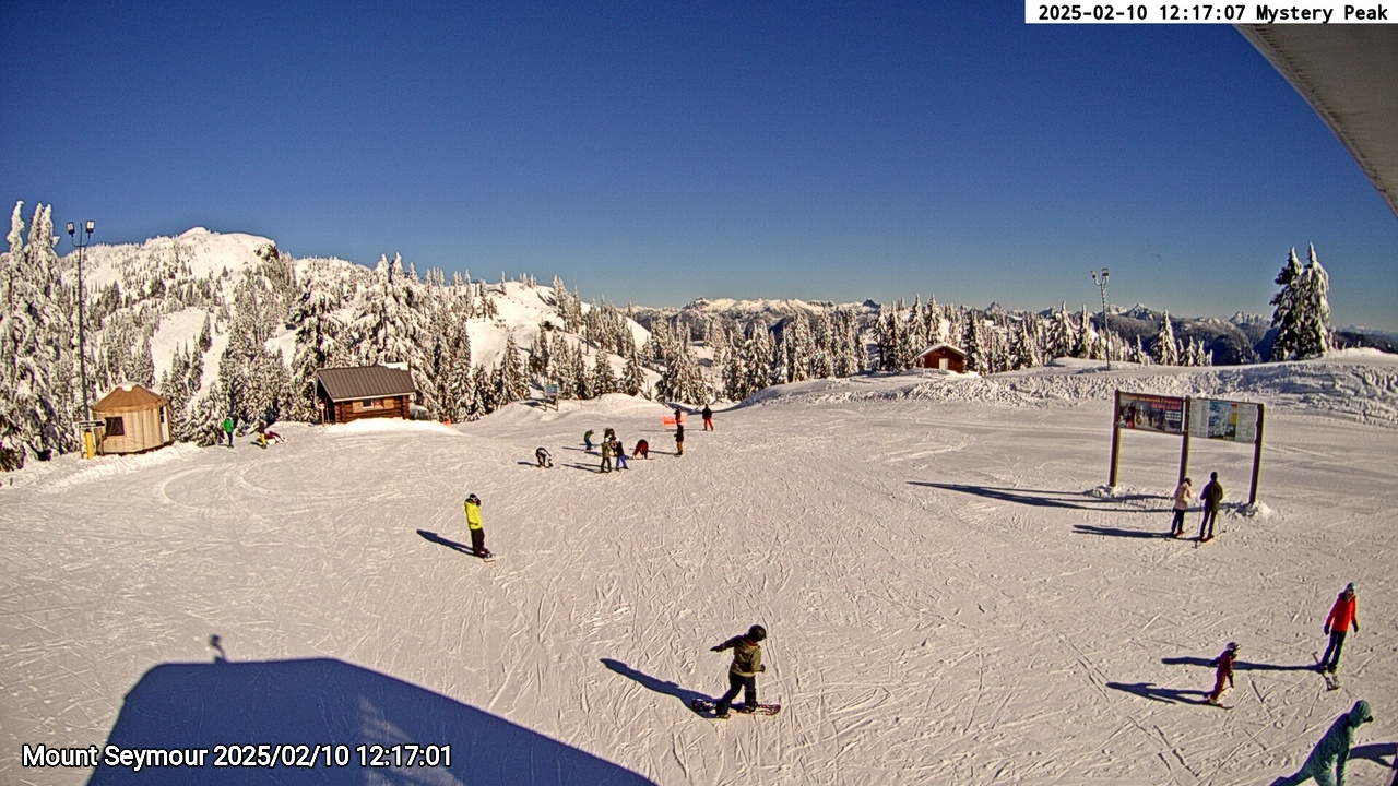Webcam frame from Mount Seymour at 2025/02/10 12:00