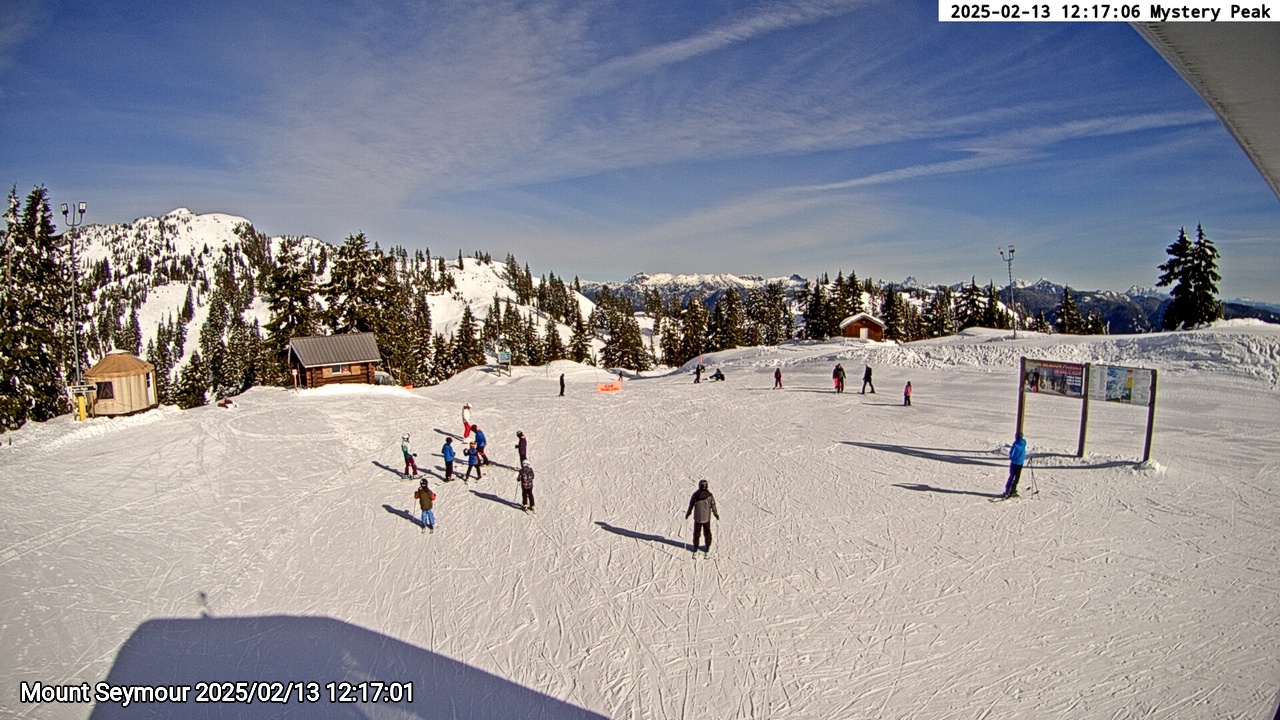 Webcam frame from Mount Seymour at 2025/02/13 12:00