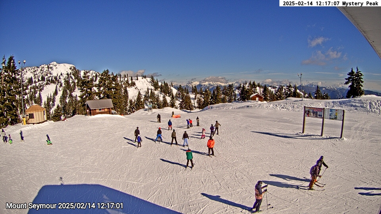 Webcam frame from Mount Seymour at 2025/02/14 12:00