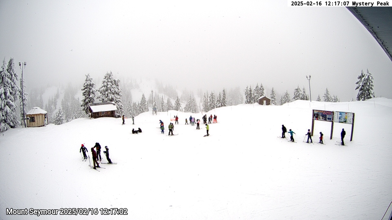 Webcam frame from Mount Seymour at 2025/02/16 12:00