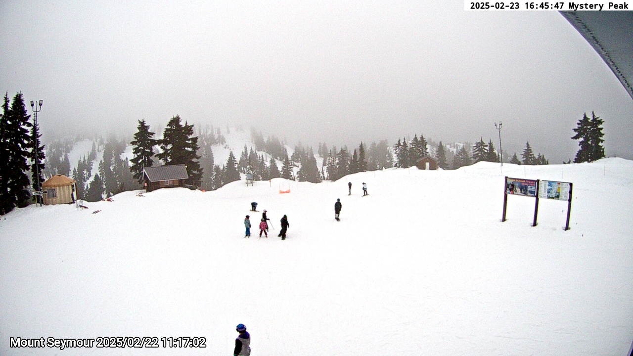 Webcam frame from Mount Seymour on 2025/02/22