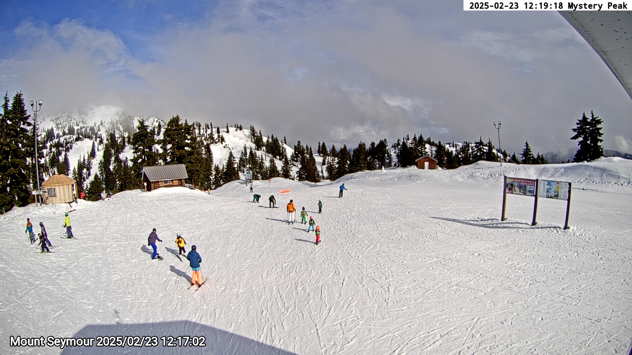 Webcam frame from Mount Seymour at 2025/02/23 12:00